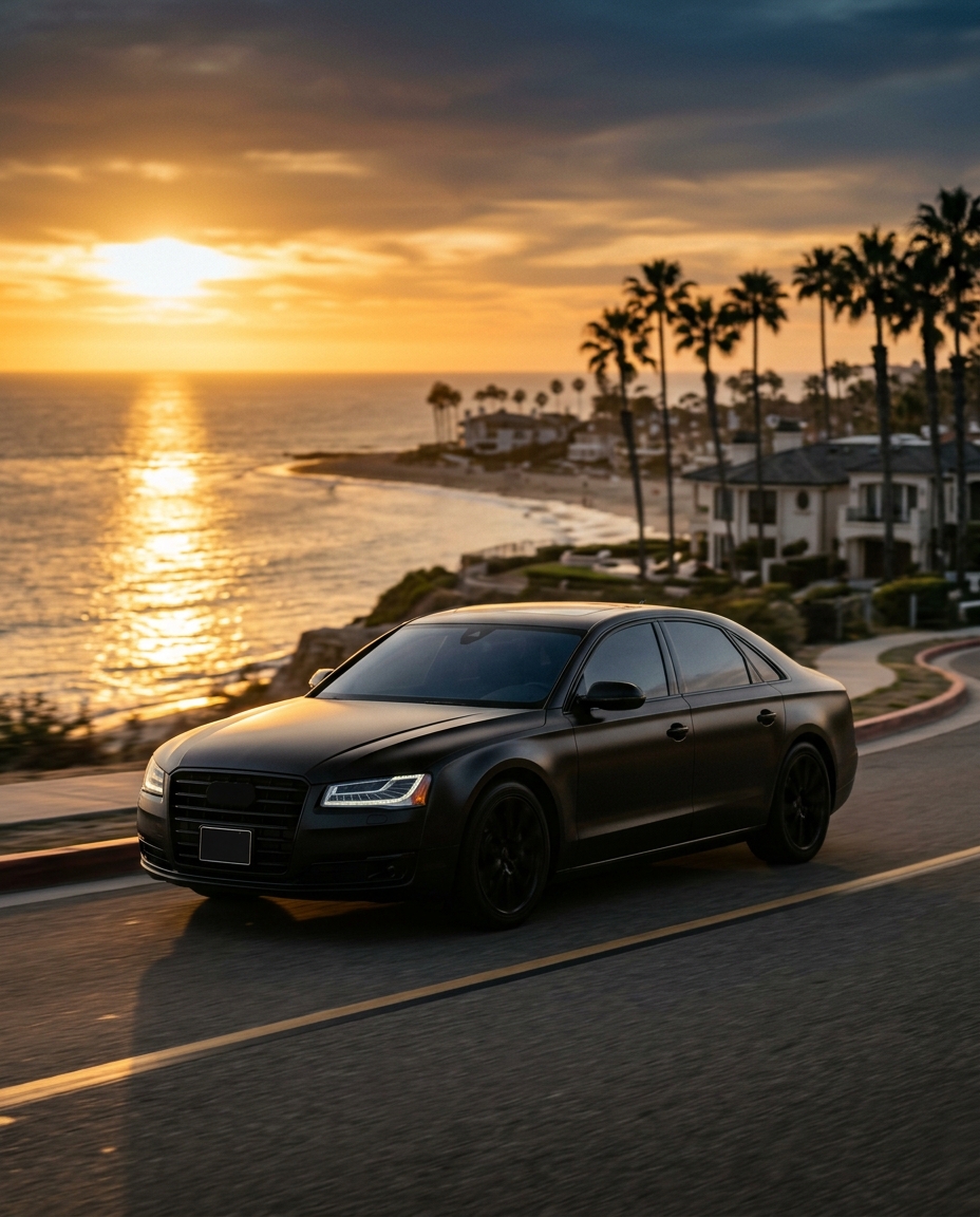 Laguna Beach Chauffeur Service information from VOOR BLACK